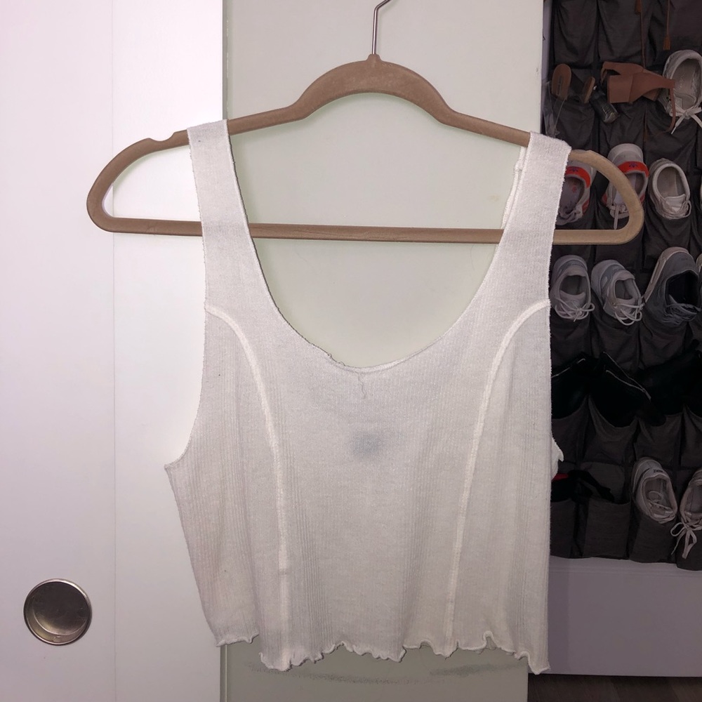 White relaxed fit tank